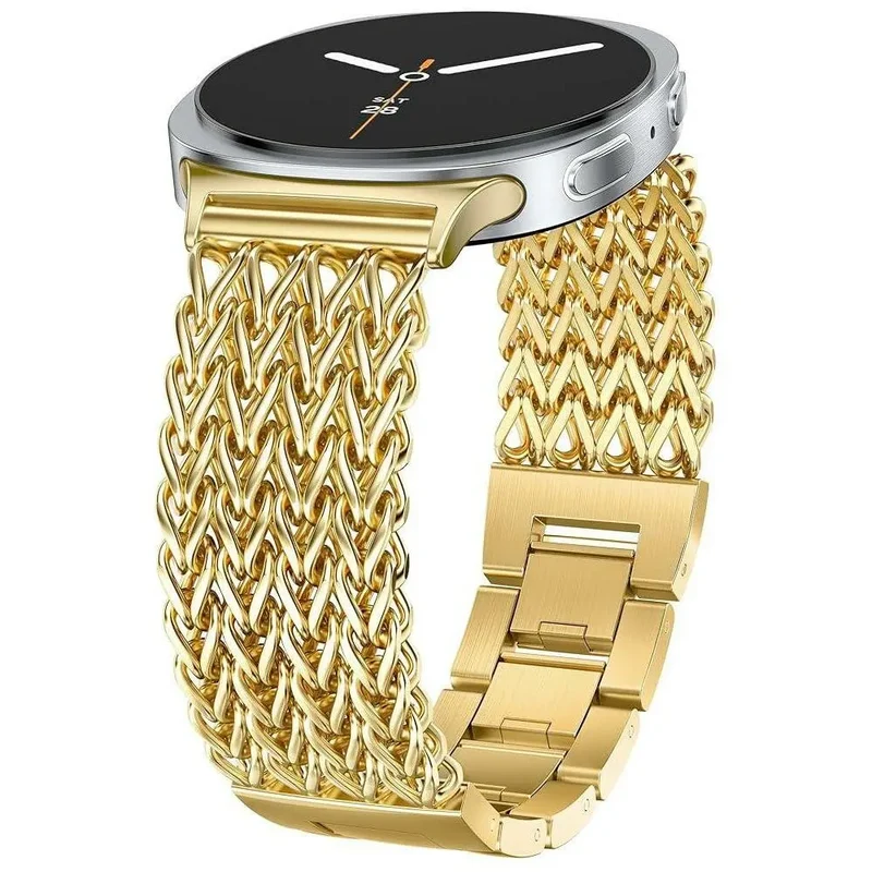Samsung Galaxy Watch 8 - 40mm Metall Mesh Armband (Gold)
