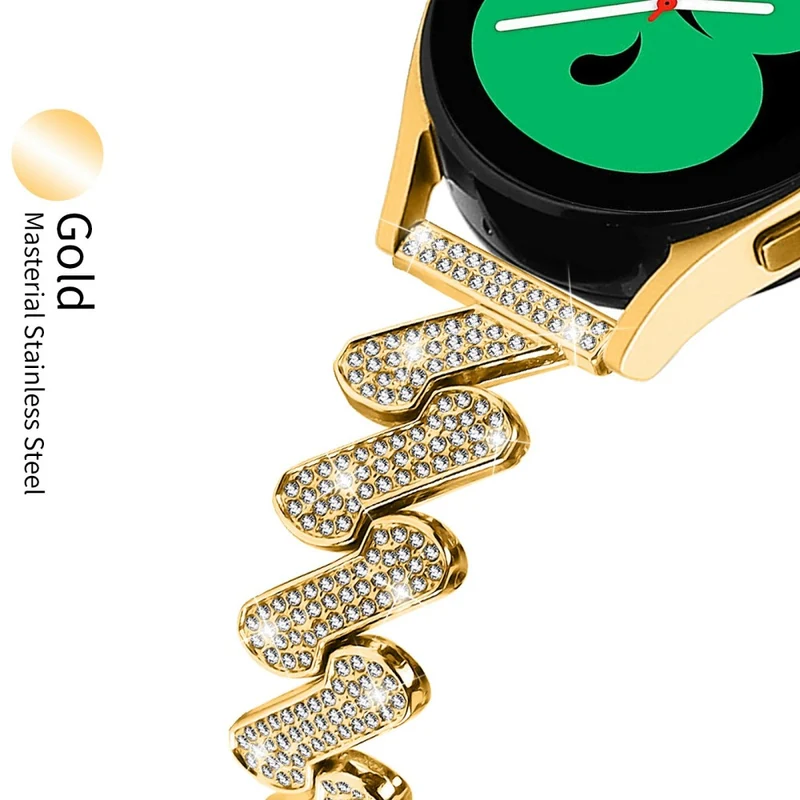 Auffallend Süß Samsung Galaxy Watch 7 40mm / Samsung Galaxy Watch 7 44mm Strass Universell Armband