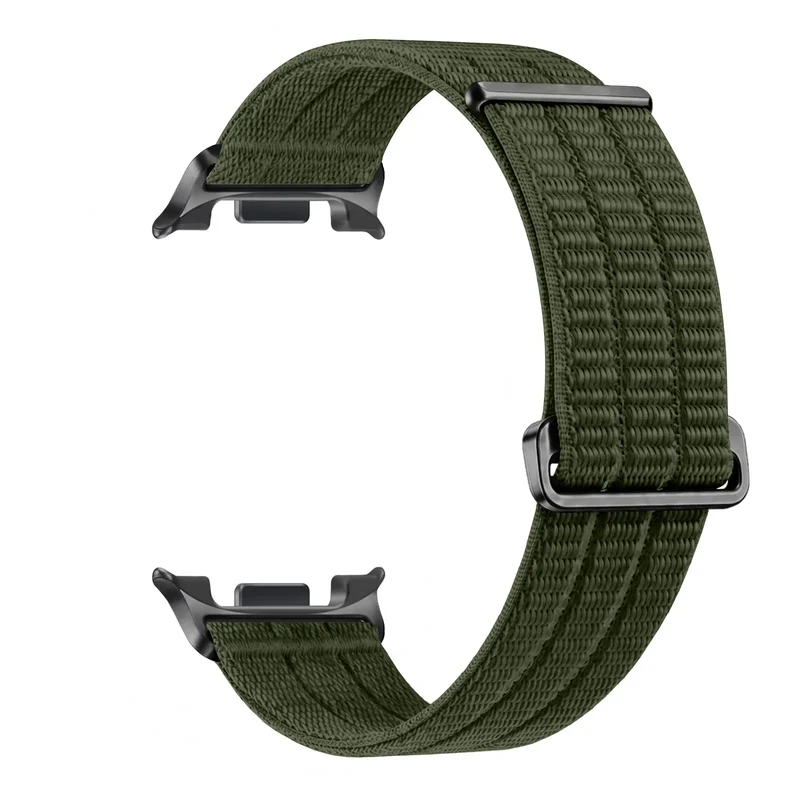 Samsung Galaxy Watch 8 Classic Nylon Air Armband (Dunkelgrün)