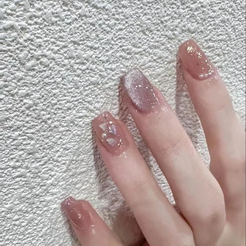 Glänzendes Acryl Press-On Nagelset