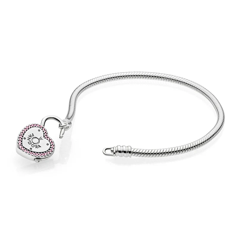 Pandora Armband Damen Moments Silber Rosa 596586FPC 17