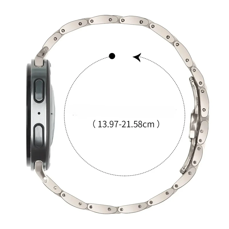 Samsung Galaxy Watch 9 - 40mm Slimfit Stahlarmband (Polarstern)