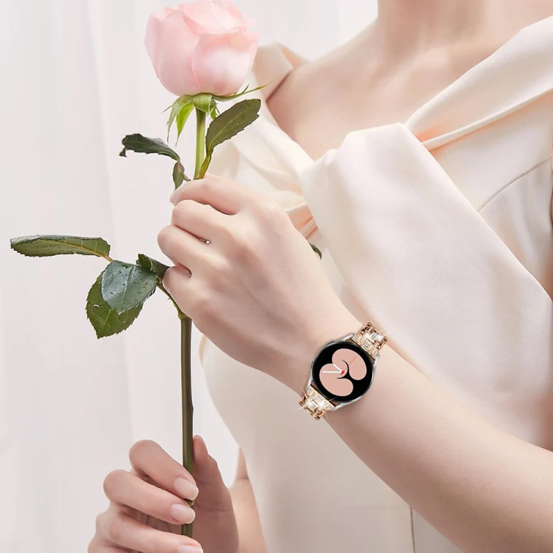Super Angenehm Samsung Galaxy Watch 7 40mm / Samsung Galaxy Watch 7 44mm Strass Universell Armband