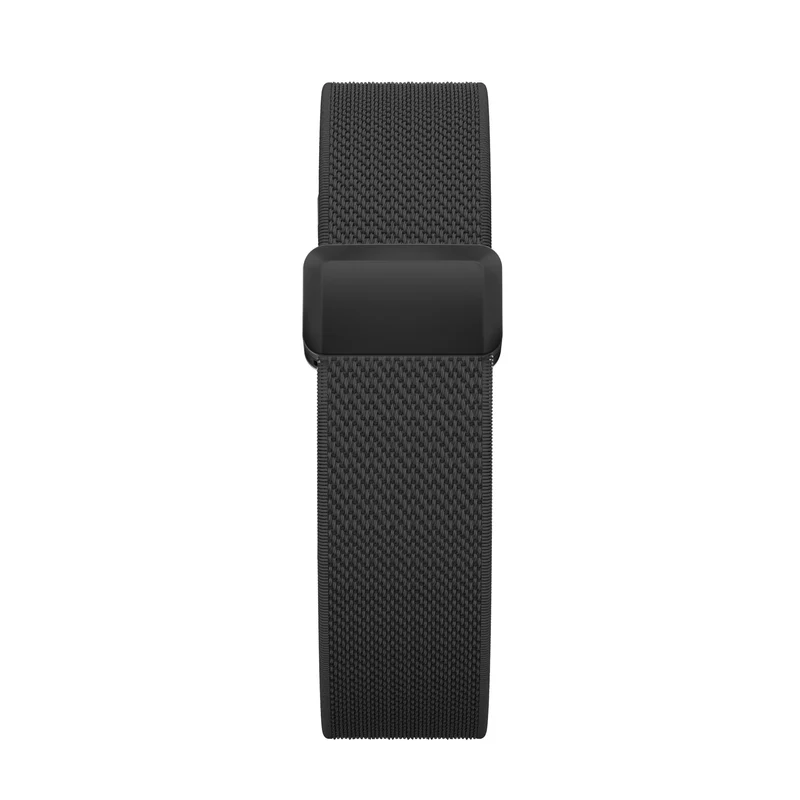Bandz Fitbit Air Biceps Nylonarmband mit D-Schnalle (Schwarz)