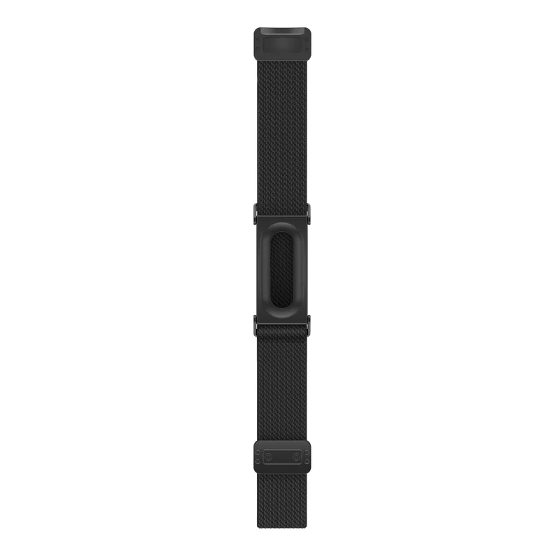 Bandz Fitbit Air Biceps Nylonarmband mit D-Schnalle (Schwarz)