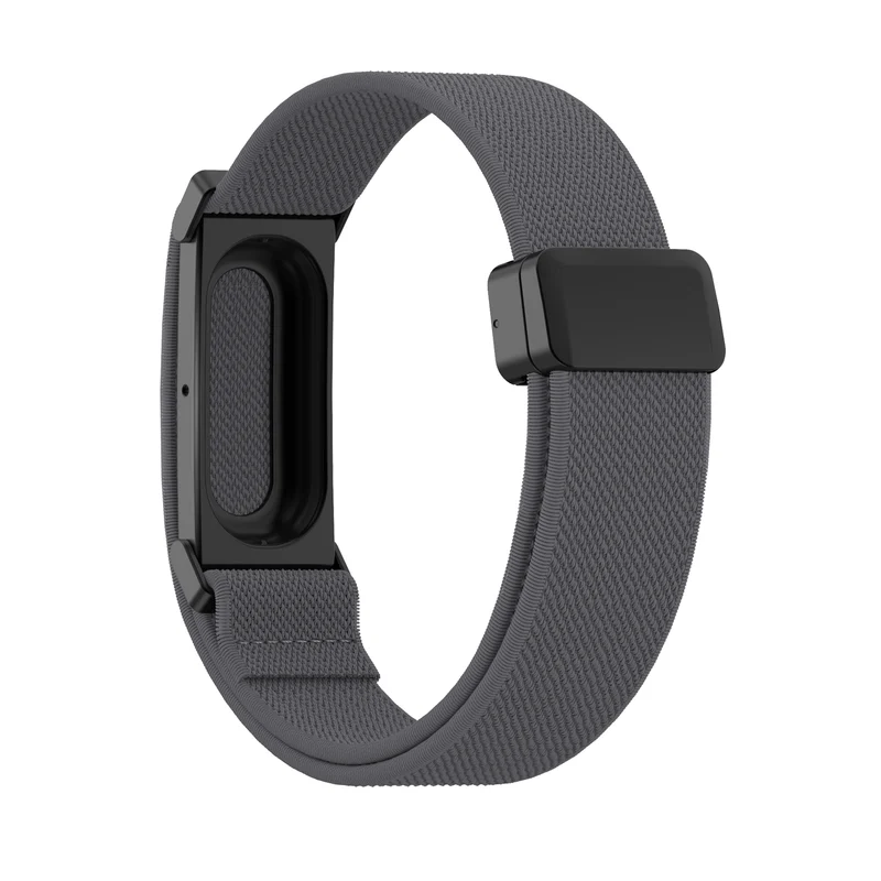 Bandz Fitbit Air Biceps Nylonarmband mit D-Schnalle (Dunkelgrau)