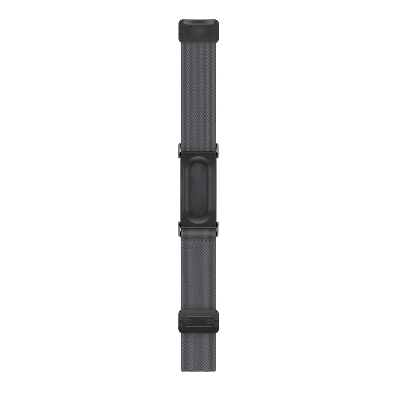 Bandz Fitbit Air Biceps Nylonarmband mit D-Schnalle (Dunkelgrau)
