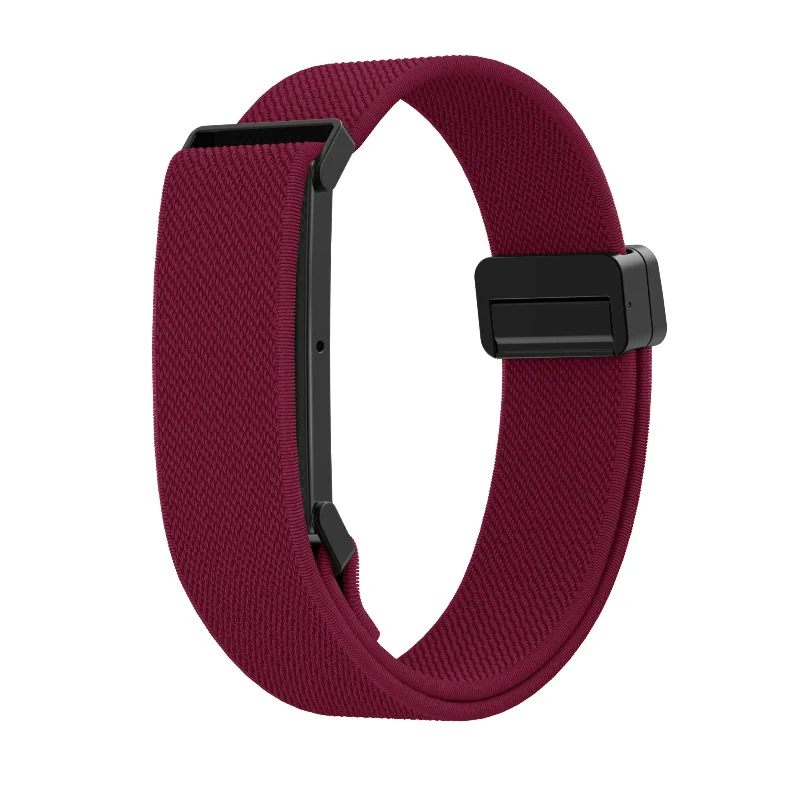 Bandz Fitbit Air Nylonarmband mit D-Schnalle (Weinrot)