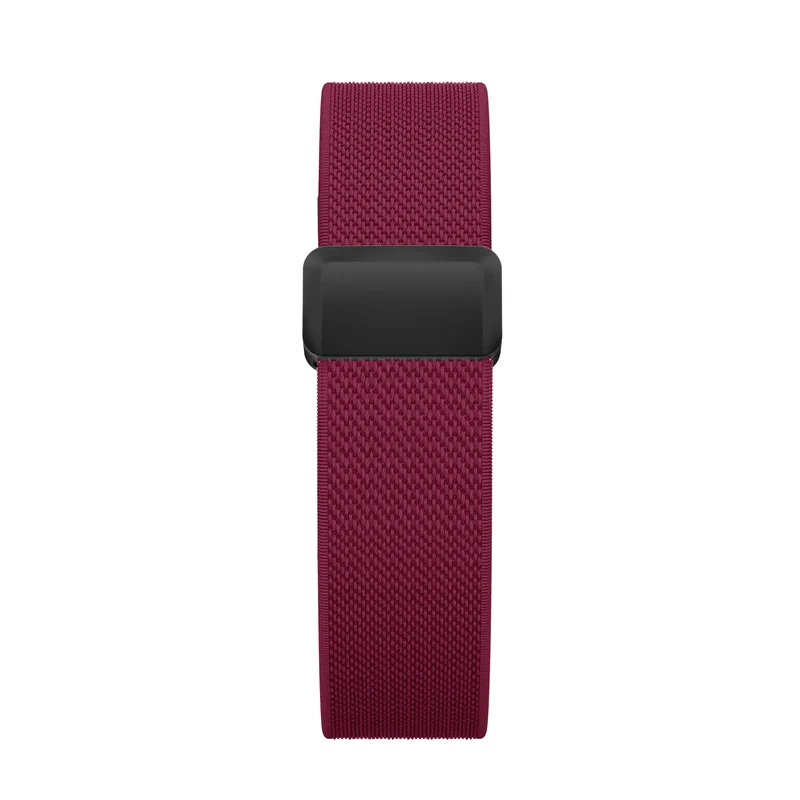 Bandz Fitbit Air Nylonarmband mit D-Schnalle (Weinrot)