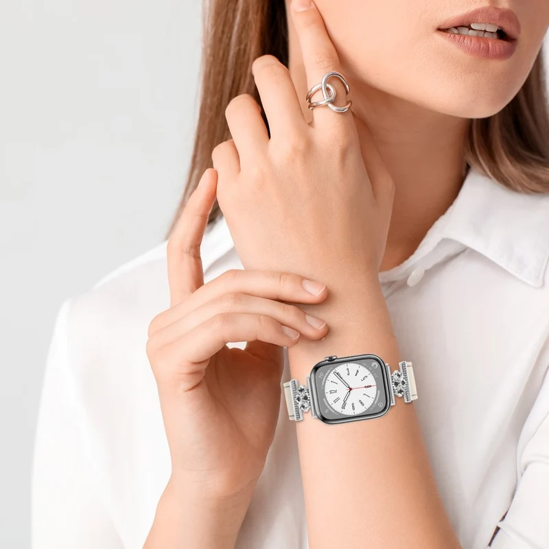 Sehr Bequem Apple Smartwatch Echtes Leder Und Metall Universell Armband