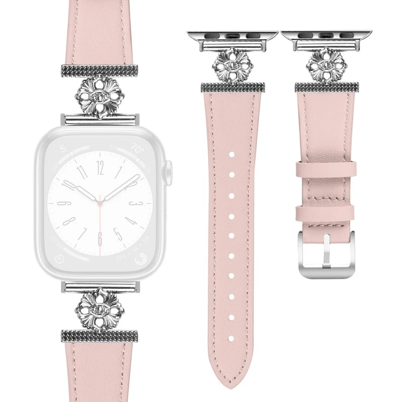 Sehr Bequem Apple Smartwatch Echtes Leder Und Metall Universell Armband