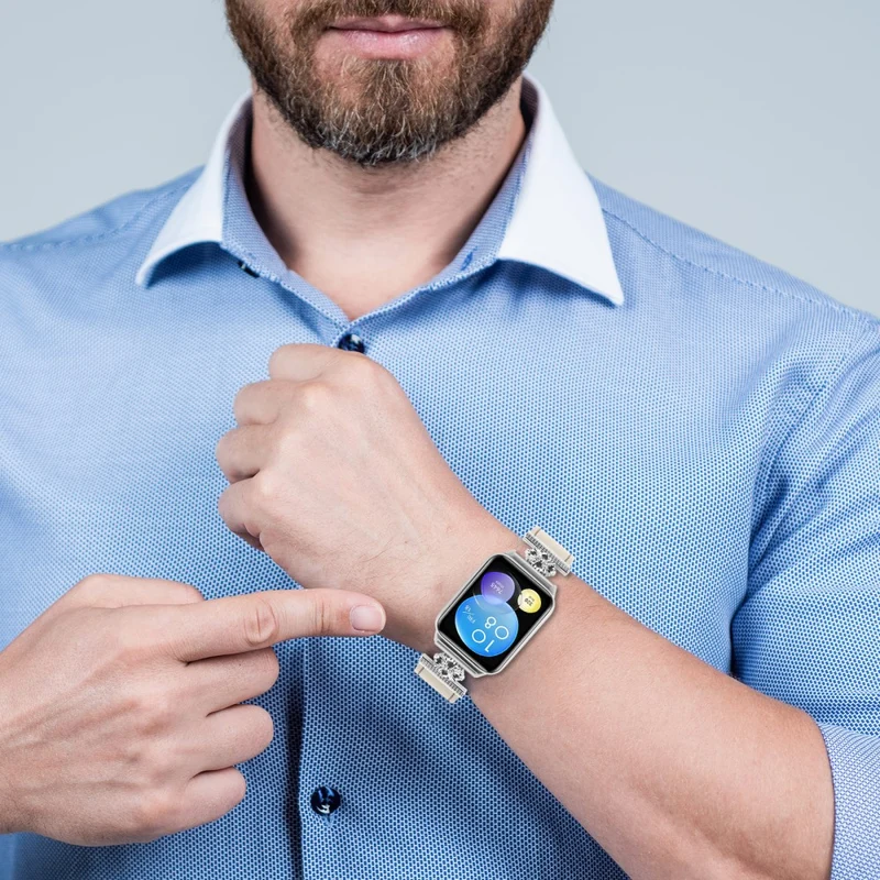 Sehr Angenehm Xiaomi Redmi Watch 4 Echtes Leder Und Metall Armband