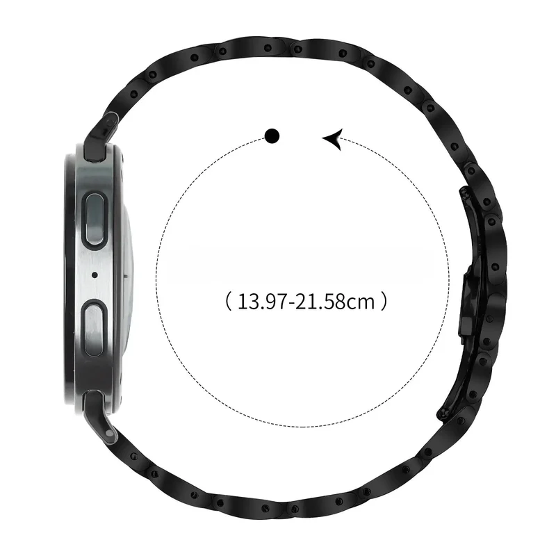 Samsung Galaxy Watch 9 - 40mm Slimfit Stahlarmband (Schwarz)