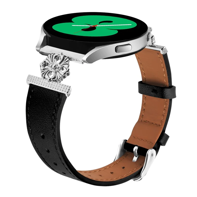Super Stylisch Garmin Vivoactive 5 Echtes Leder Und Metall Armband