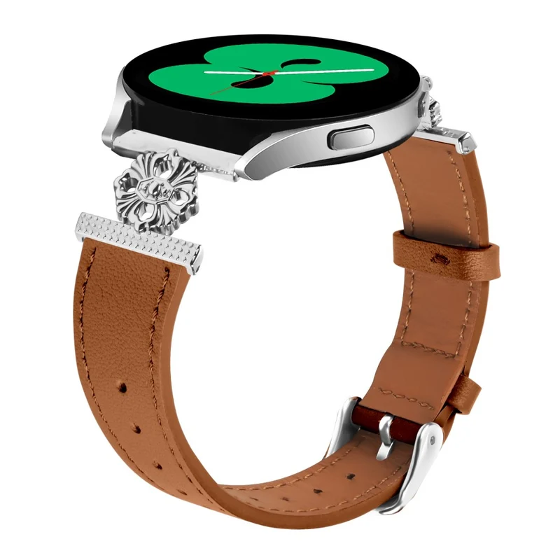 Super Stylisch Garmin Vivoactive 5 Echtes Leder Und Metall Armband