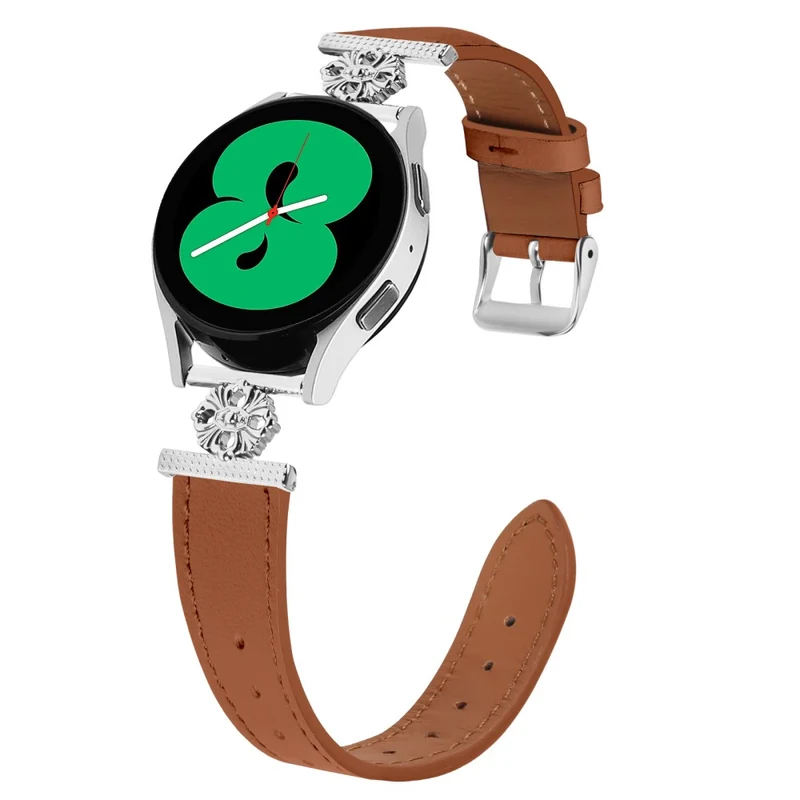 Super Stylisch Garmin Vivoactive 5 Echtes Leder Und Metall Armband