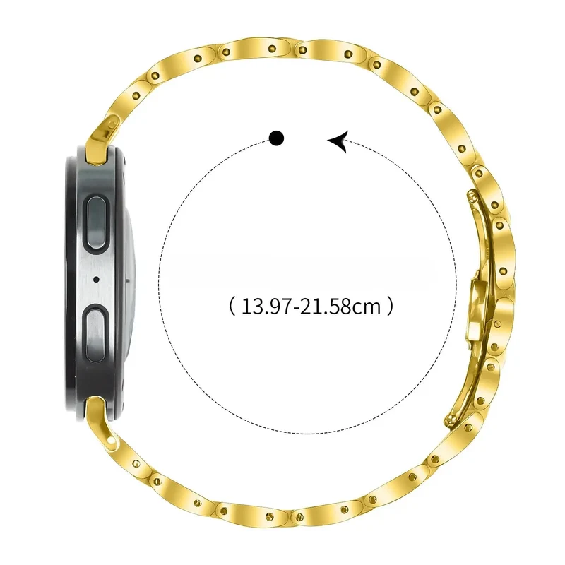 Samsung Galaxy Watch 8 - 40mm Slimfit Stahlarmband (Gold)