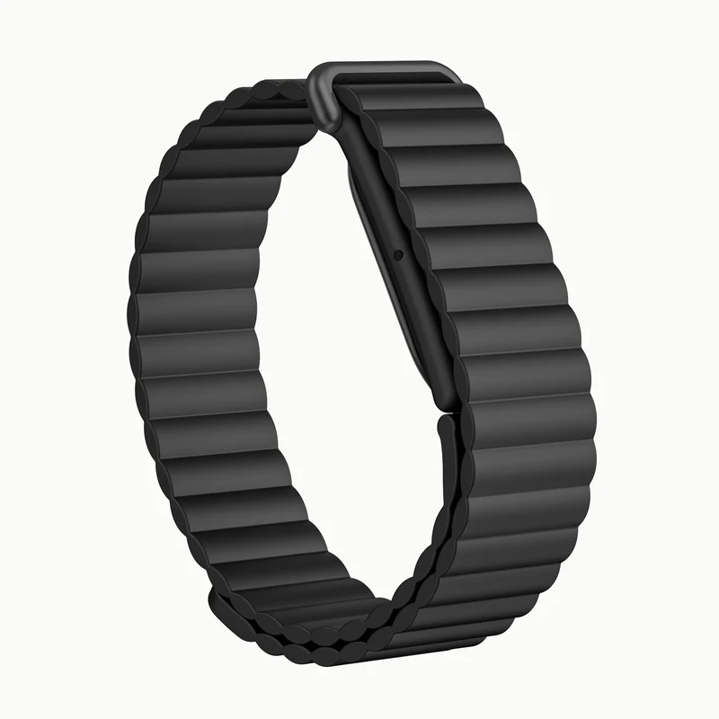 Fitbit Air Magnetisches Silikonarmband (Schwarz)