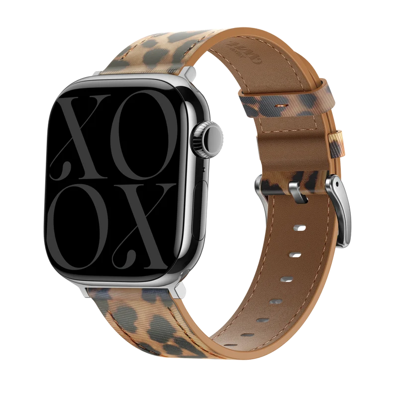 xoxo Wildhearts Apple Watch Lederarmband (Leopard)