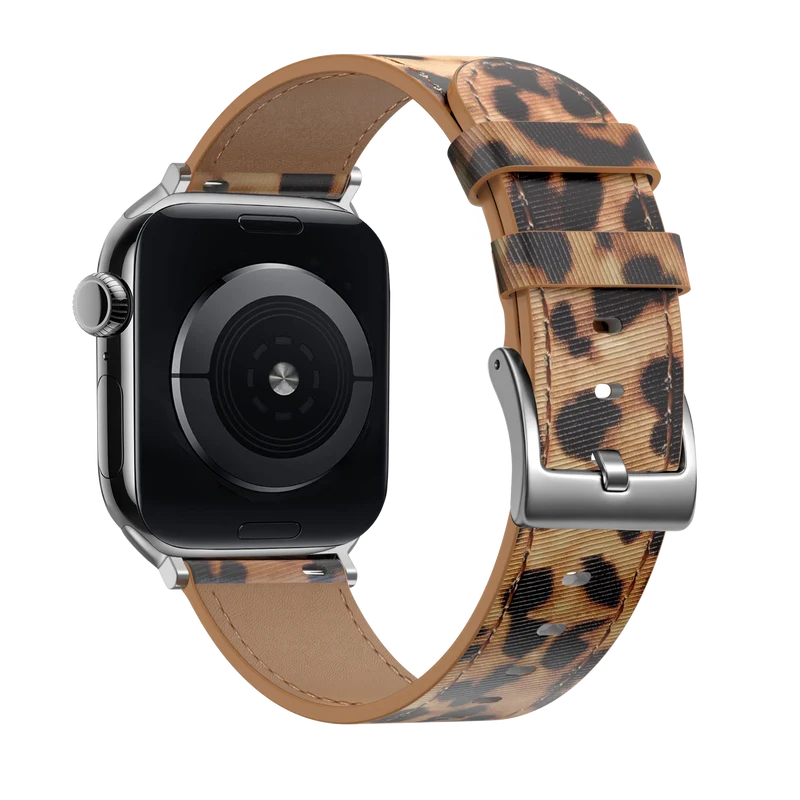 xoxo Wildhearts Apple Watch Lederarmband (Leopard)
