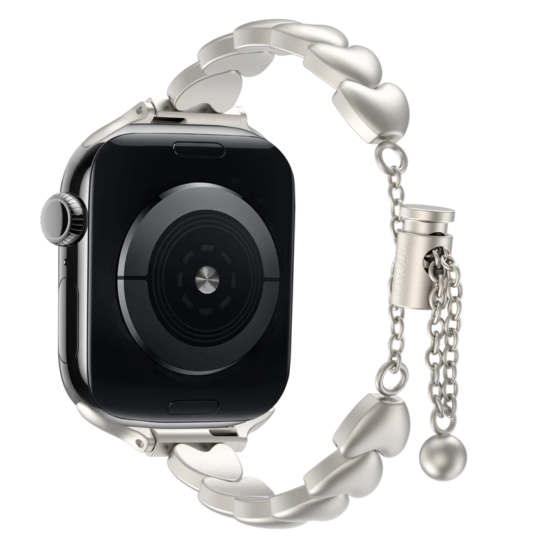 xoxo Wildhearts Apple Watch Stahlarmband 'Hearts' (Polarstern)