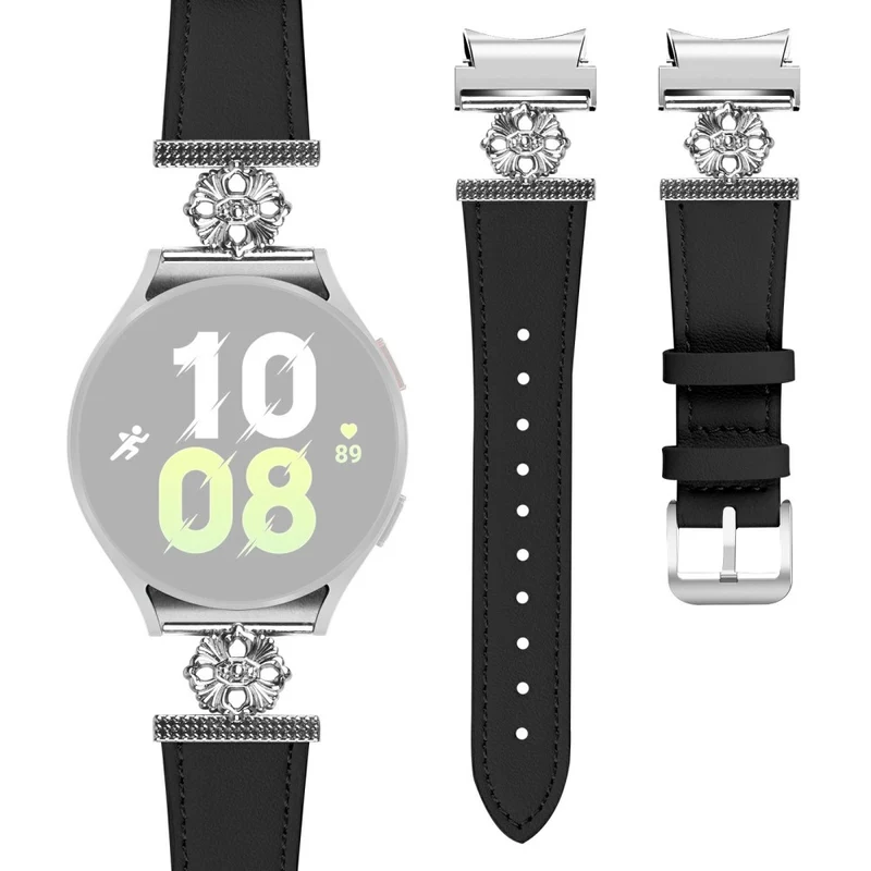 Sehr Angenehm Samsung Smartwatch Echtes Leder Und Metall Universell Armband