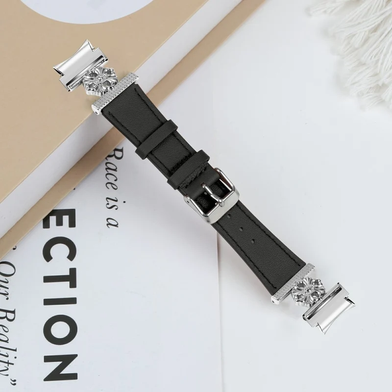 Sehr Angenehm Samsung Smartwatch Echtes Leder Und Metall Universell Armband