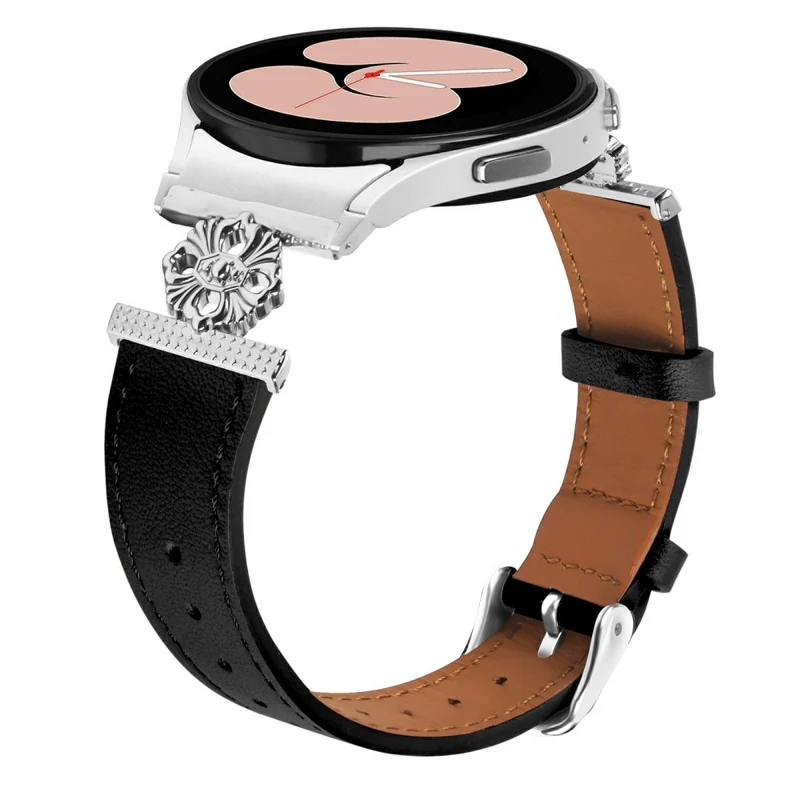 Absolut Elegant Samsung Smartwatch Echtes Leder Und Metall Universell Armband