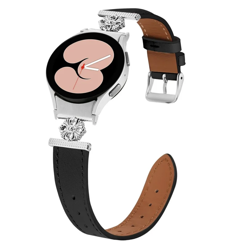 Absolut Elegant Samsung Smartwatch Echtes Leder Und Metall Universell Armband