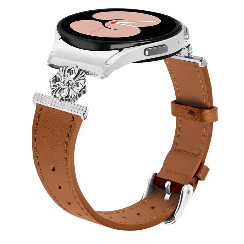 Absolut Elegant Samsung Smartwatch Echtes Leder Und Metall Universell Armband