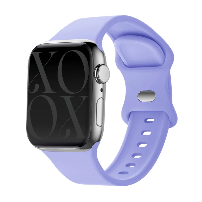xoxo Wildhearts Apple Watch Silikonarmband (Hell Lila)