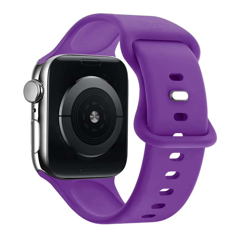 xoxo Wildhearts Apple Watch Silikonarmband (Dunkel Lila)