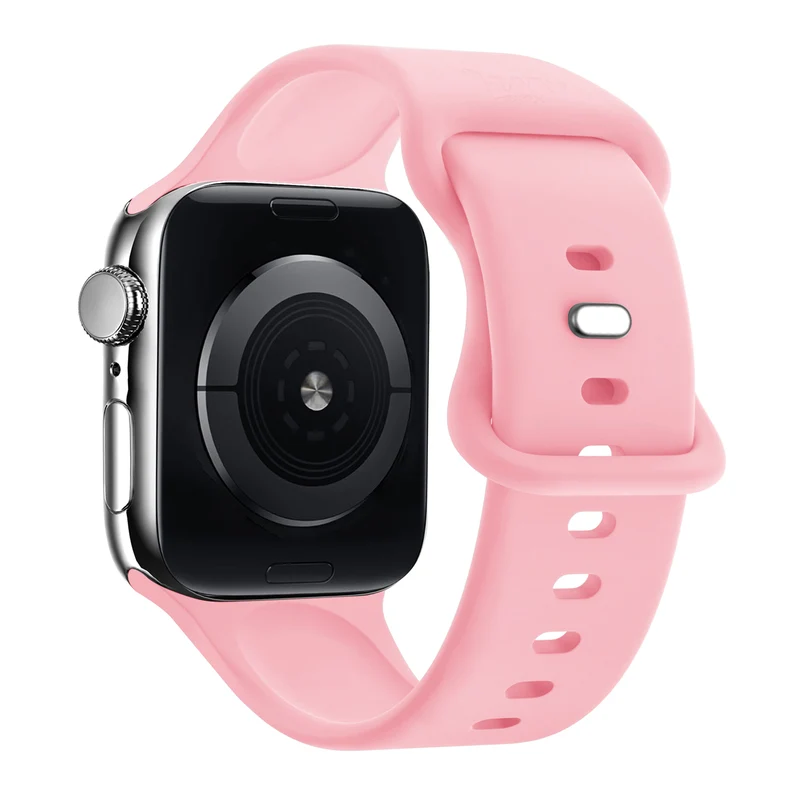 xoxo Wildhearts Apple Watch Silikonarmband (Sanftes Rosa)