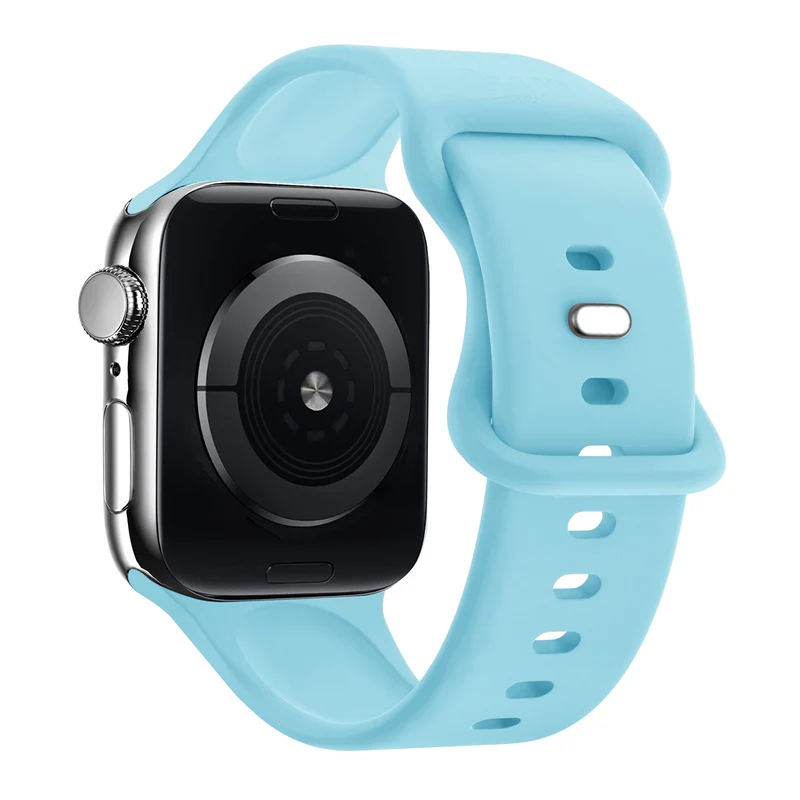 xoxo Wildhearts Apple Watch Silikonarmband (Hellblau)