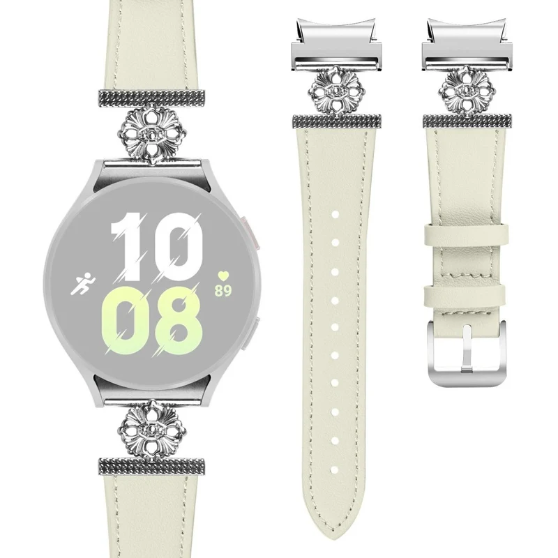 Super Stark Samsung Smartwatch Echtes Leder Und Metall Universell Armband