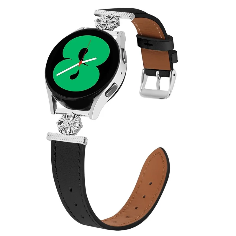 Mega Fantastisch Samsung Galaxy Watch Active 2 - 40mm / Samsung Galaxy Watch Active 2 - 44mm Echtes Leder Und Metall Universell Armband