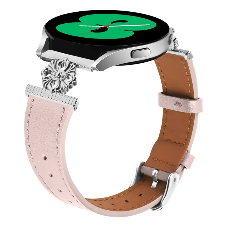 Mega Fantastisch Samsung Galaxy Watch Active 2 - 40mm / Samsung Galaxy Watch Active 2 - 44mm Echtes Leder Und Metall Universell Armband