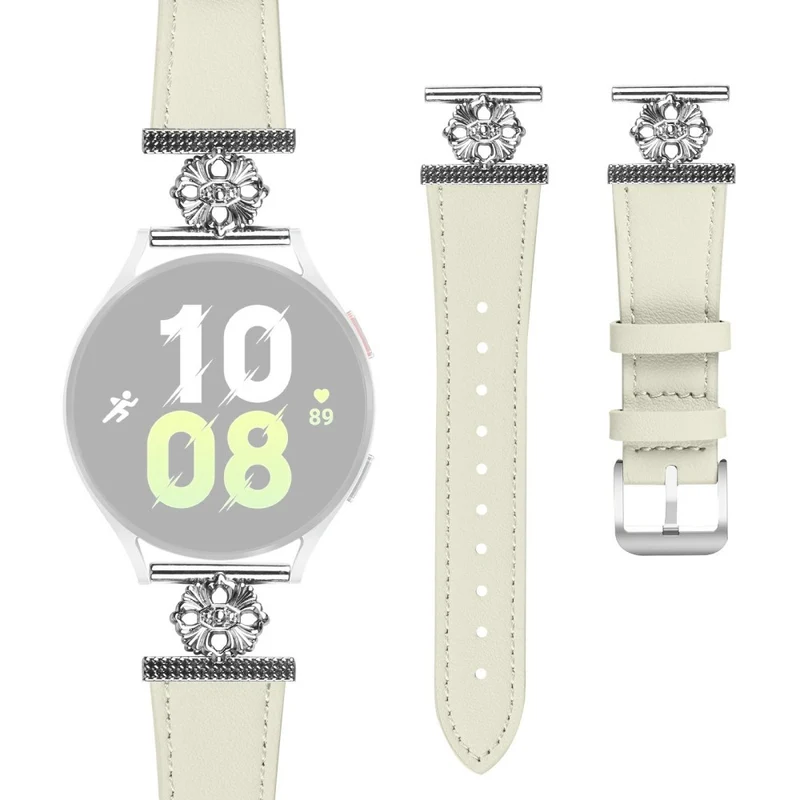 Großartig Samsung Galaxy Watch Active Echtes Leder Und Metall Armband