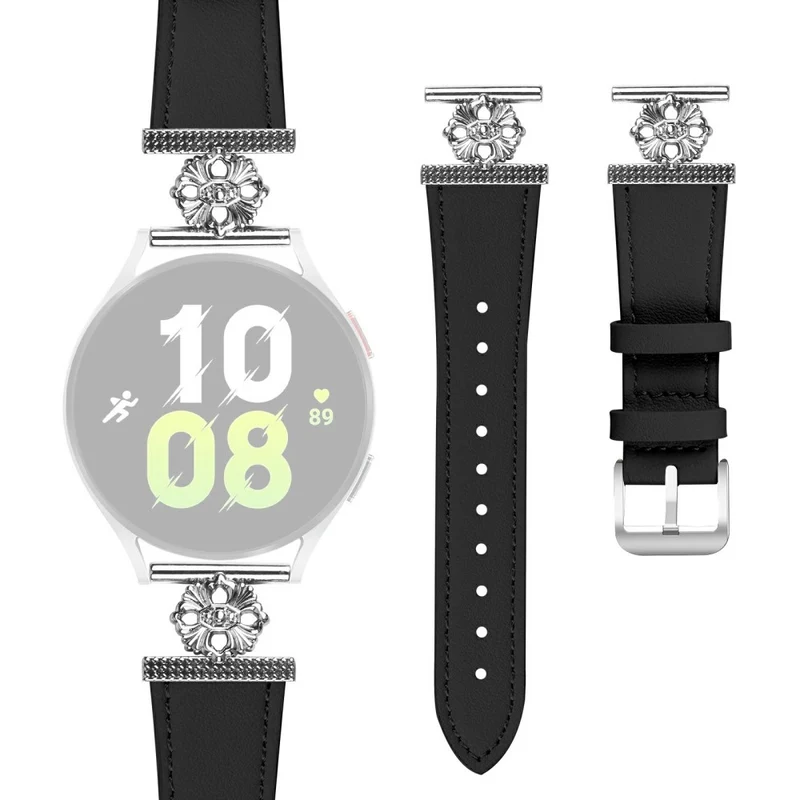 Großartig Samsung Galaxy Watch Active Echtes Leder Und Metall Armband