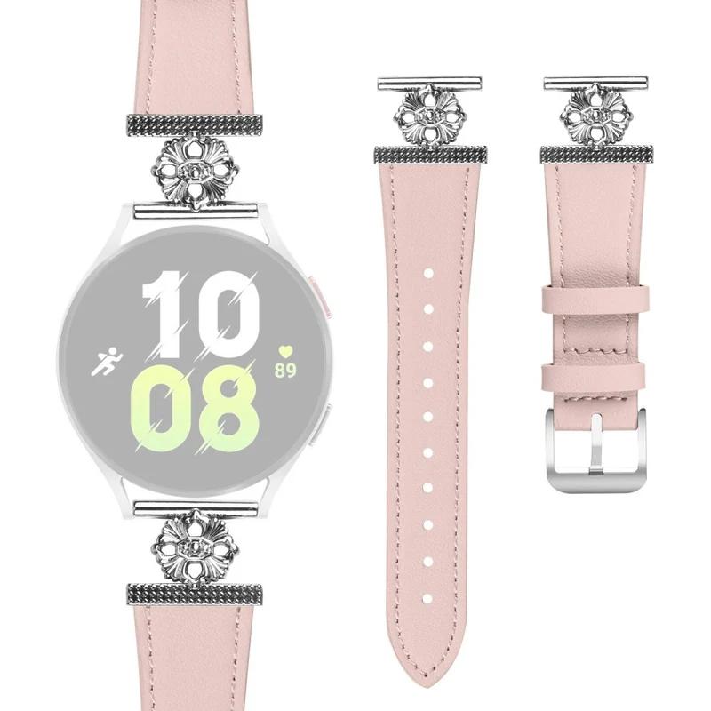 Großartig Samsung Galaxy Watch Active Echtes Leder Und Metall Armband