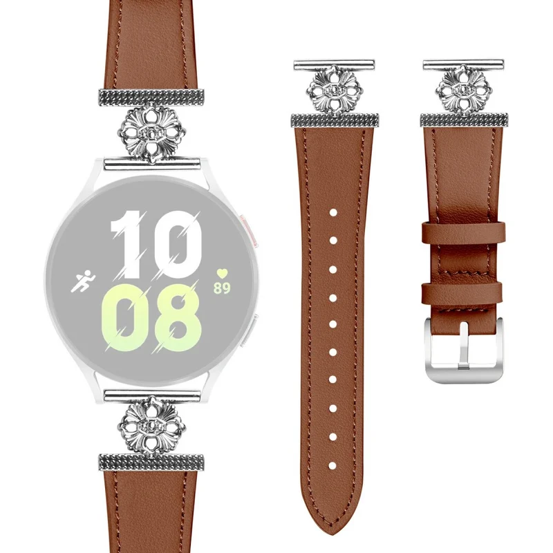 Großartig Samsung Galaxy Watch Active Echtes Leder Und Metall Armband