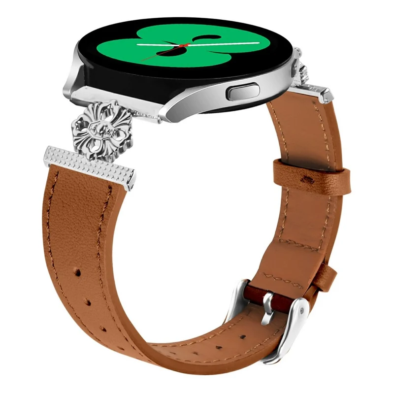 Großartig Samsung Galaxy Watch Active Echtes Leder Und Metall Armband