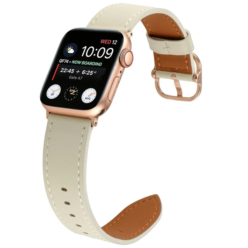 Absolut Niedlich Apple Smartwatch Echtes Leder Universell Armband