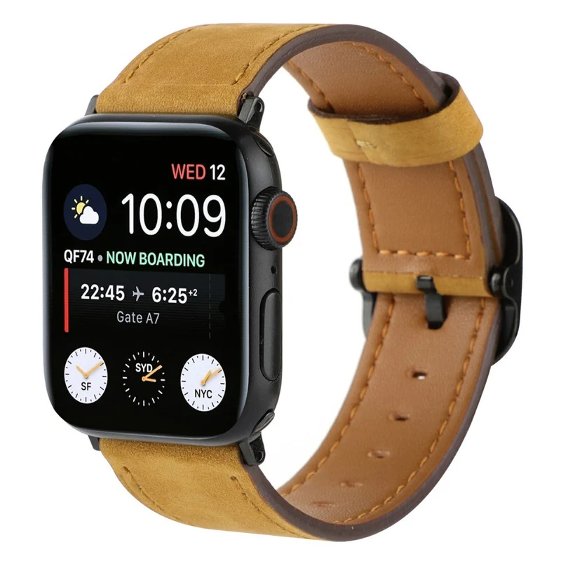 Absolut Niedlich Apple Smartwatch Echtes Leder Universell Armband