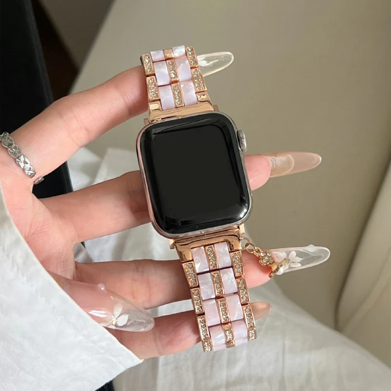 Super Gut Apple Smartwatch Metall Und Stein Universell Armband