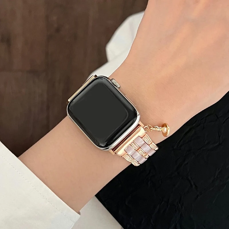 Super Gut Apple Smartwatch Metall Und Stein Universell Armband