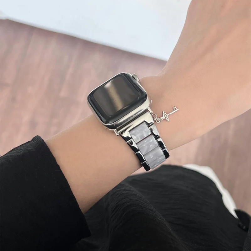 Bemerkenswert Robust Apple Smartwatch Metall Und Stein Universell Armband