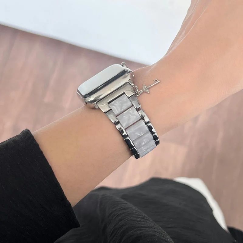 Bemerkenswert Robust Apple Smartwatch Metall Und Stein Universell Armband
