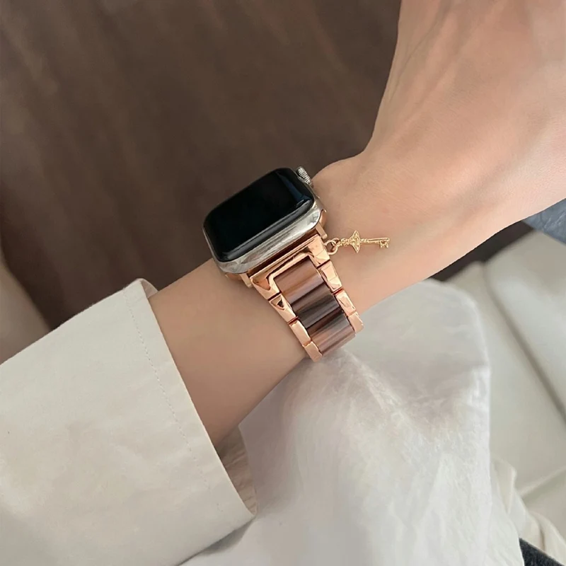 Bemerkenswert Robust Apple Smartwatch Metall Und Stein Universell Armband