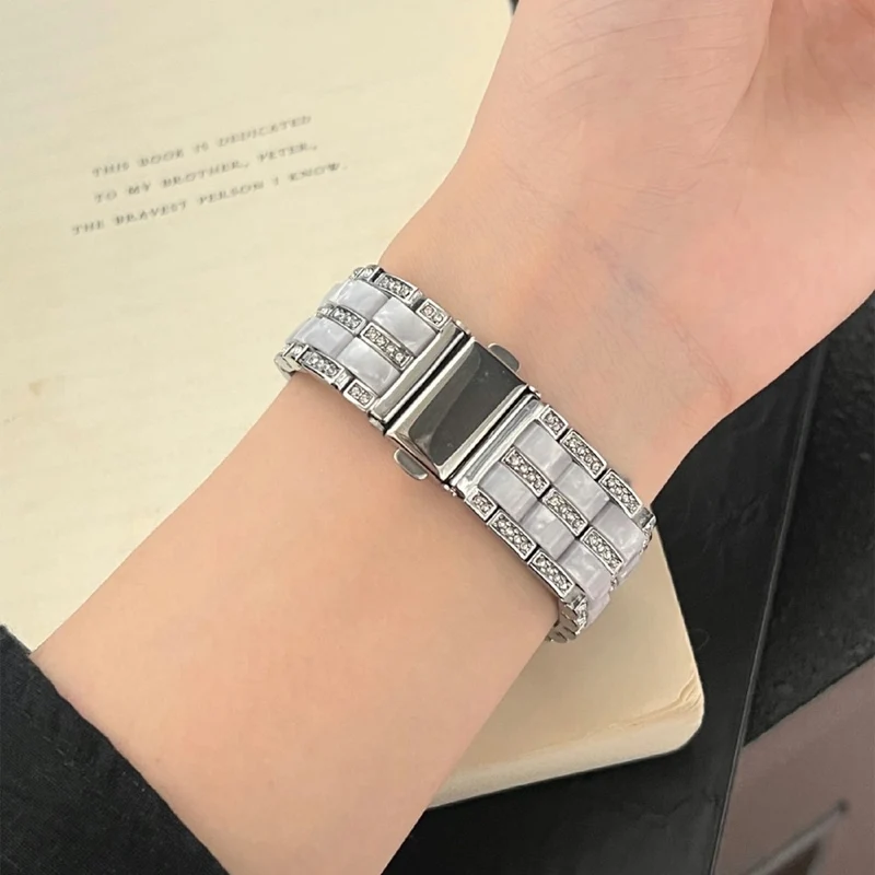 Bemerkenswert Robust Apple Smartwatch Metall Und Stein Universell Armband